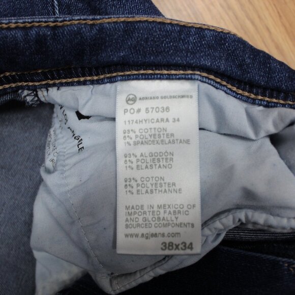 36W x 32L- AG ADRIANO GOLDSCHMIED THE GRADUATE TAILORED LEG JEANS - Picture 6 of 6